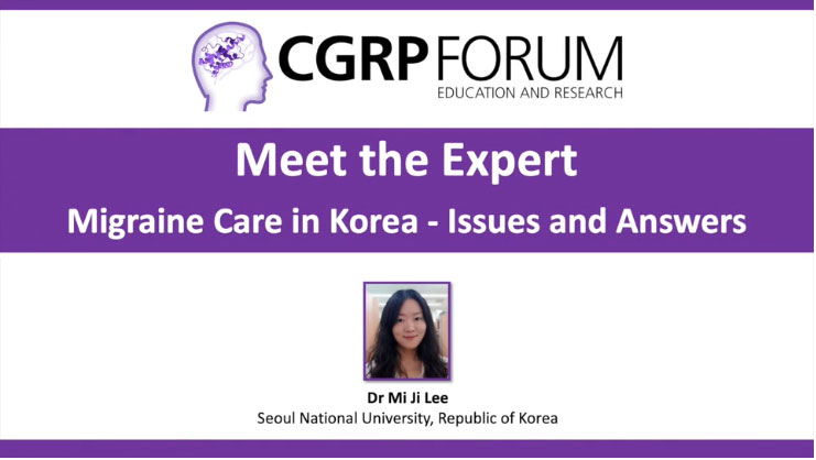 Can you tell us about some of the headache research in Korea?